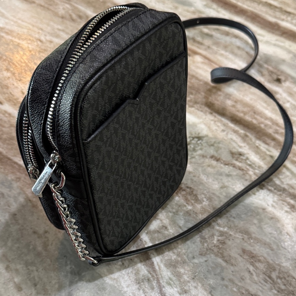 Michael Kors Gray/Black Signature Crossbody Bag - Picture 5 of 5